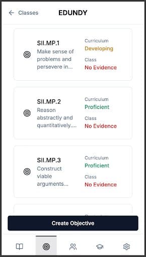 Curriculum Evaluation Interface