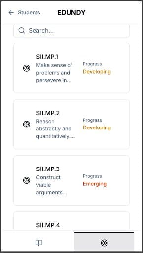 Student Progress Interface